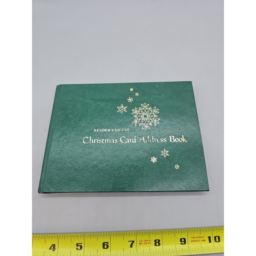 The‎ Reader's Digest Christmas Card Address Book Green New
